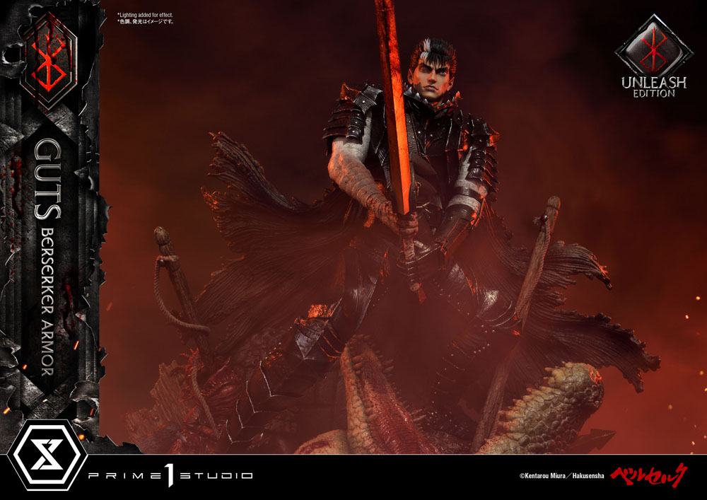 Berserk Statue 1/4 Guts Berserker Armor Unleash Edition Deluxe Version 91 cm Scalefiguren Yokina