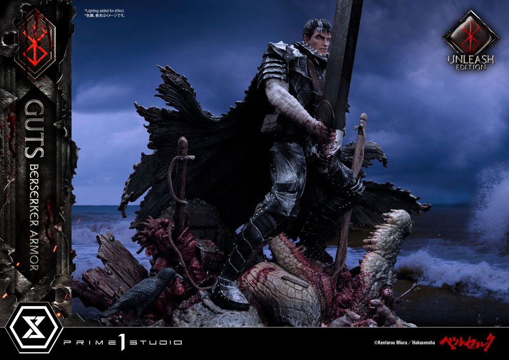 Berserk Statue 1/4 Guts Berserker Armor Unleash Edition Deluxe Version 91 cm Scalefiguren Yokina