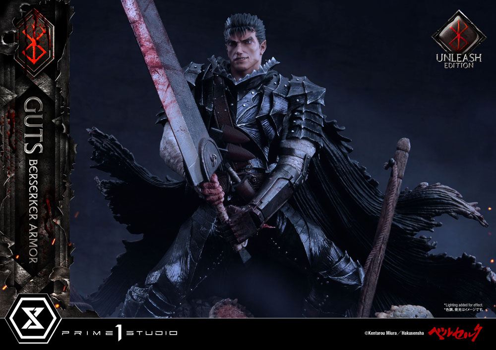 Berserk Statue 1/4 Guts Berserker Armor Unleash Edition Deluxe Version 91 cm Scalefiguren Yokina