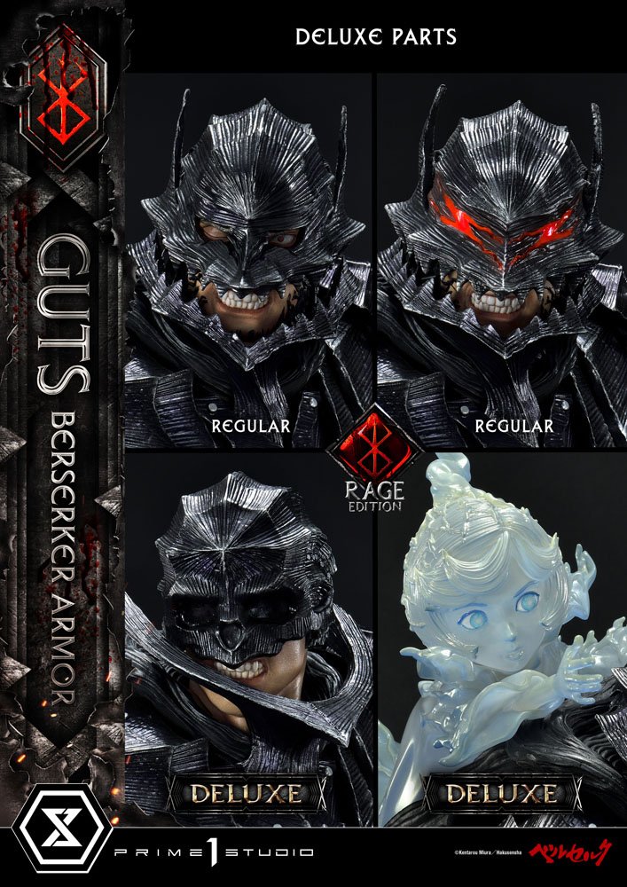 Berserk Statue 1/4 Guts Berserker Armor Rage Edition Deluxe Version 67 cm Scalefiguren Yokina