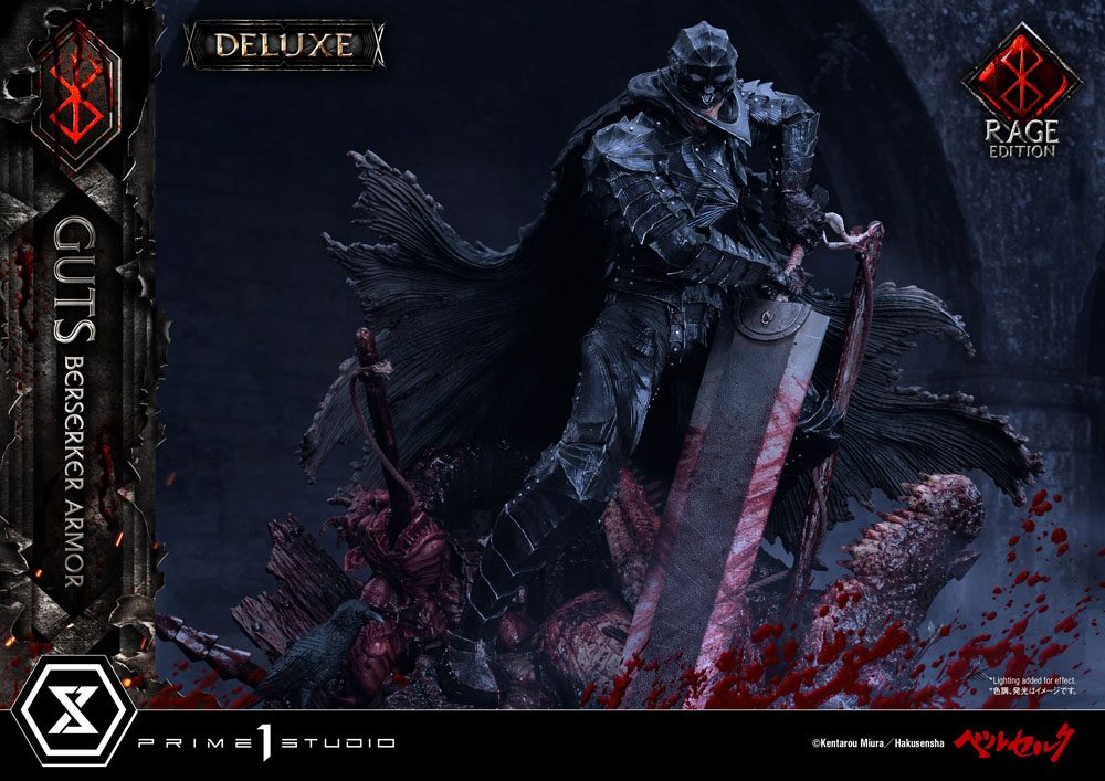 Berserk Statue 1/4 Guts Berserker Armor Rage Edition Deluxe Version 67 cm Scalefiguren Yokina