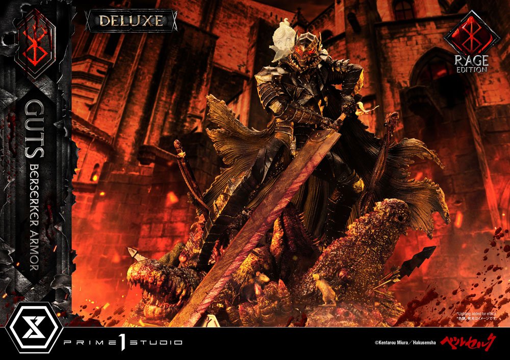Berserk Statue 1/4 Guts Berserker Armor Rage Edition Deluxe Version 67 cm Scalefiguren Yokina