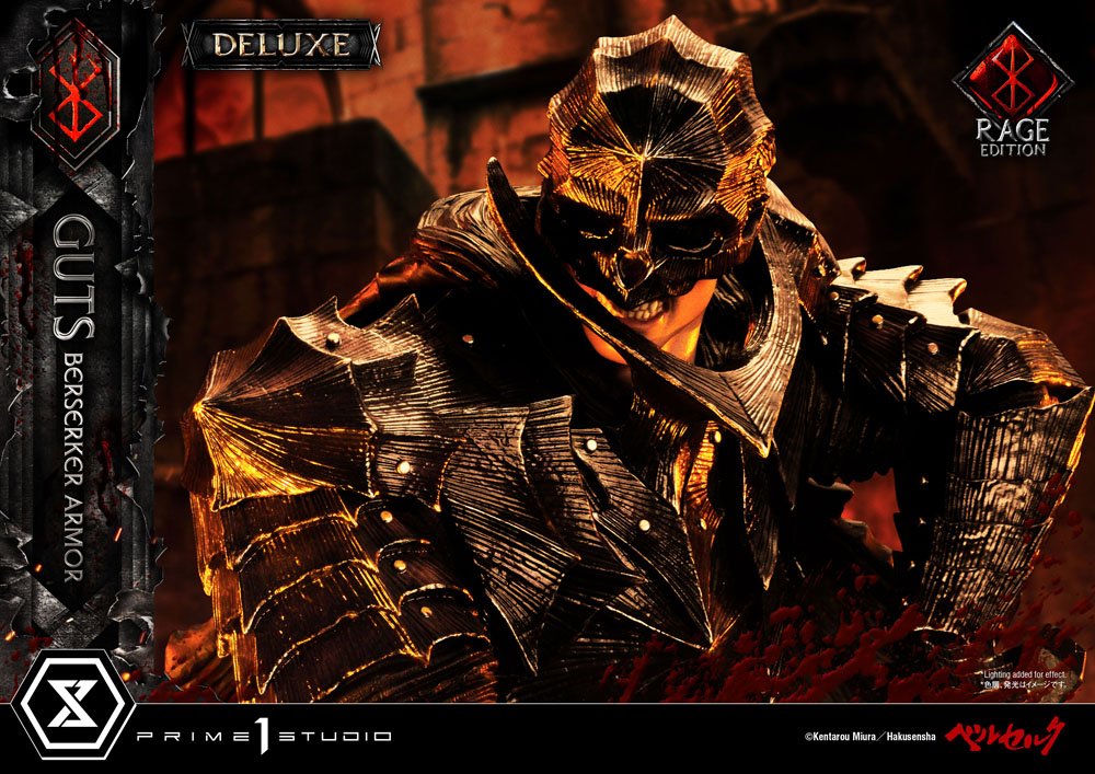 Berserk Statue 1/4 Guts Berserker Armor Rage Edition Deluxe Version 67 cm Scalefiguren Yokina