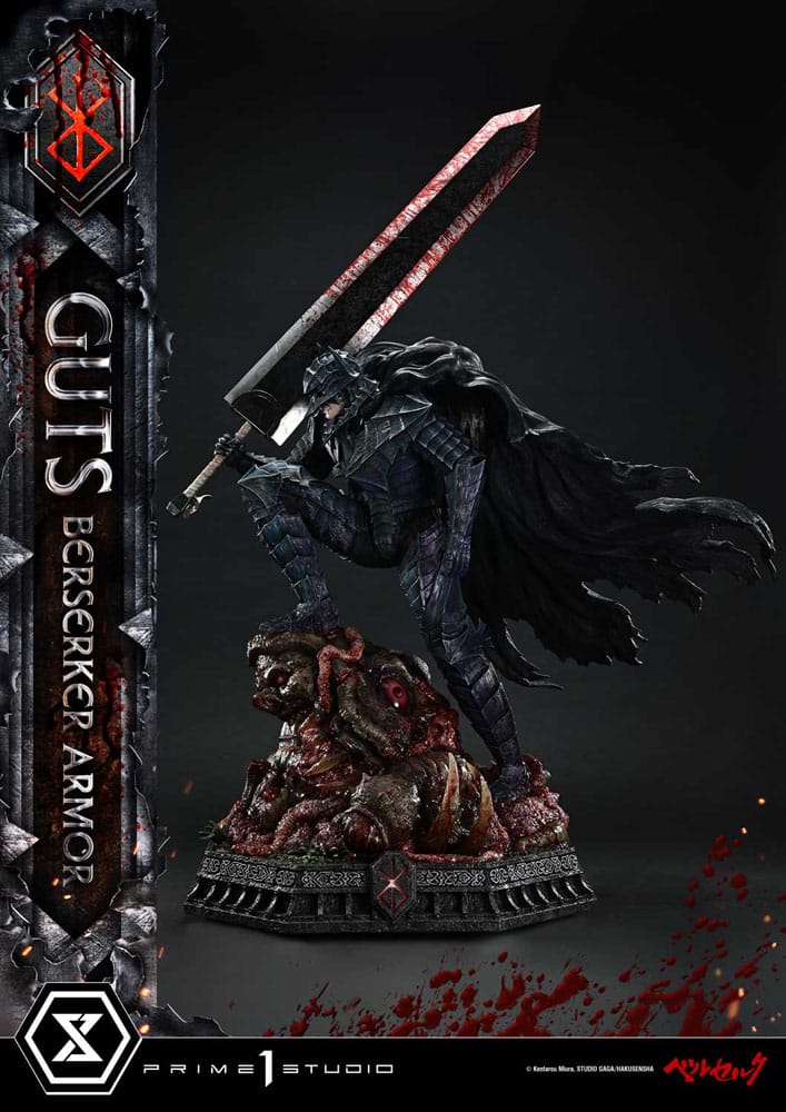 Berserk Ultimate Premium Masterline Series Statue 1/4 Guts, Berserker Armor Grunbeld vs. Guts 94 cm Scalefiguren Yokina