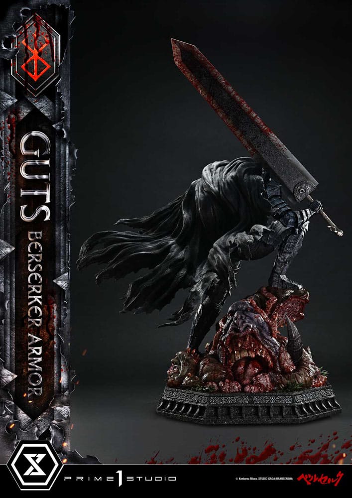 Berserk Ultimate Premium Masterline Series Statue 1/4 Guts, Berserker Armor Grunbeld vs. Guts 94 cm Scalefiguren Yokina