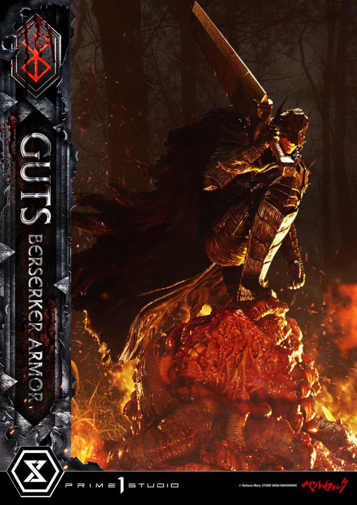 Berserk Ultimate Premium Masterline Series Statue 1/4 Guts, Berserker Armor Grunbeld vs. Guts 94 cm Scalefiguren Yokina