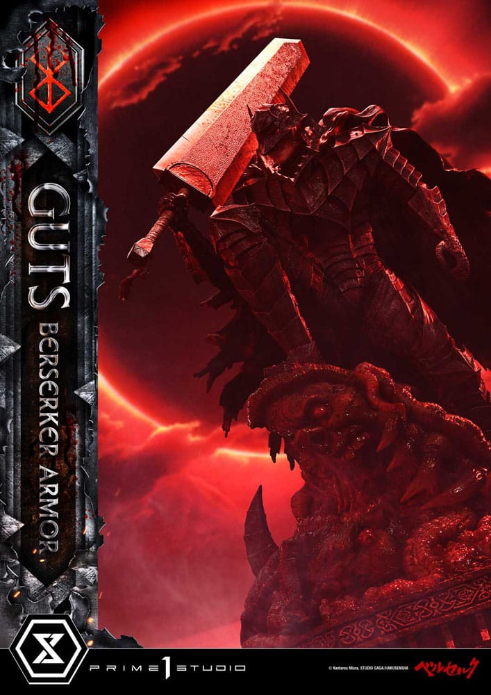 Berserk Ultimate Premium Masterline Series Statue 1/4 Guts, Berserker Armor Grunbeld vs. Guts 94 cm Scalefiguren Yokina