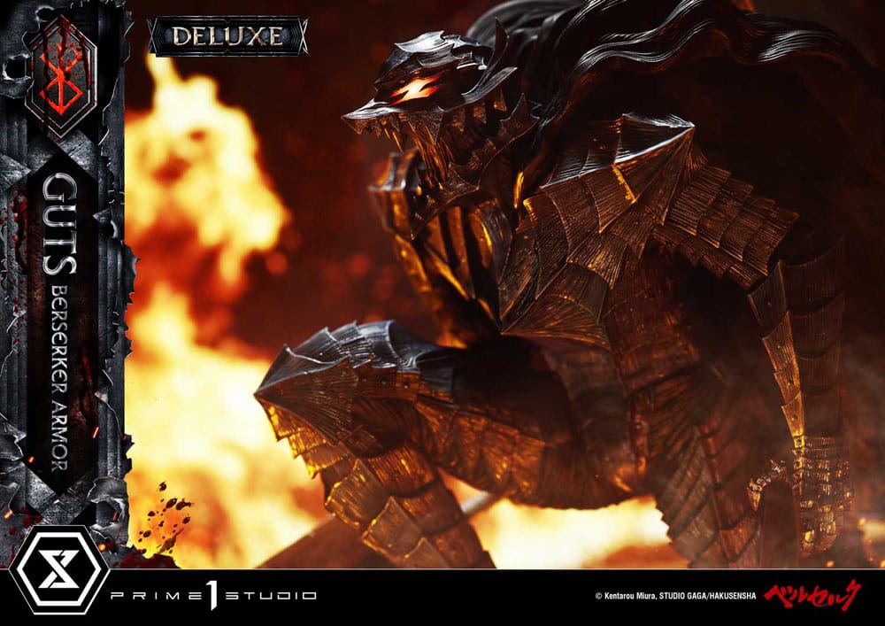 Berserk Ultimate Premium Masterline Series Statue 1/4 Guts, Berserker Armor Grunbeld vs. Guts Deluxe Version 94 cm Scalefiguren Yokina