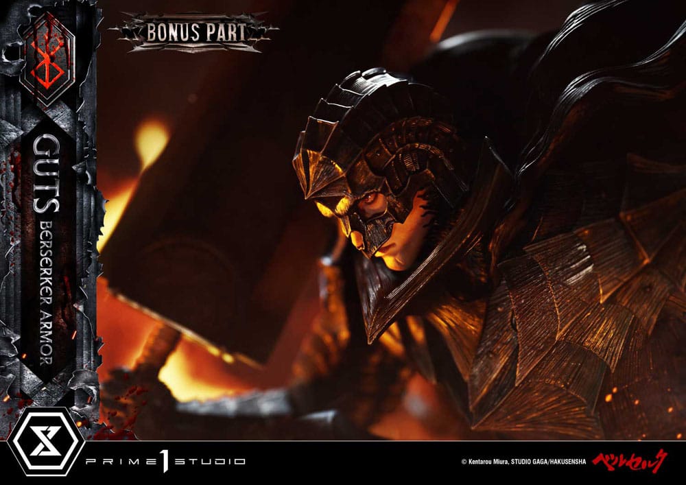 Berserk Ultimate Premium Masterline Series Statue 1/4 Guts, Berserker Armor Grunbeld vs. Guts Deluxe Bonus Version 94 cm Scalefiguren Yokina