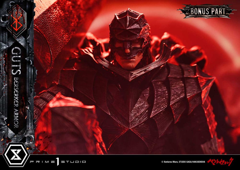 Berserk Ultimate Premium Masterline Series Statue 1/4 Guts, Berserker Armor Grunbeld vs. Guts Deluxe Bonus Version 94 cm Scalefiguren Yokina