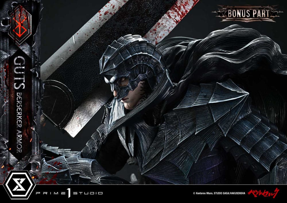 Berserk Ultimate Premium Masterline Series Statue 1/4 Guts, Berserker Armor Grunbeld vs. Guts Deluxe Bonus Version 94 cm Scalefiguren Yokina