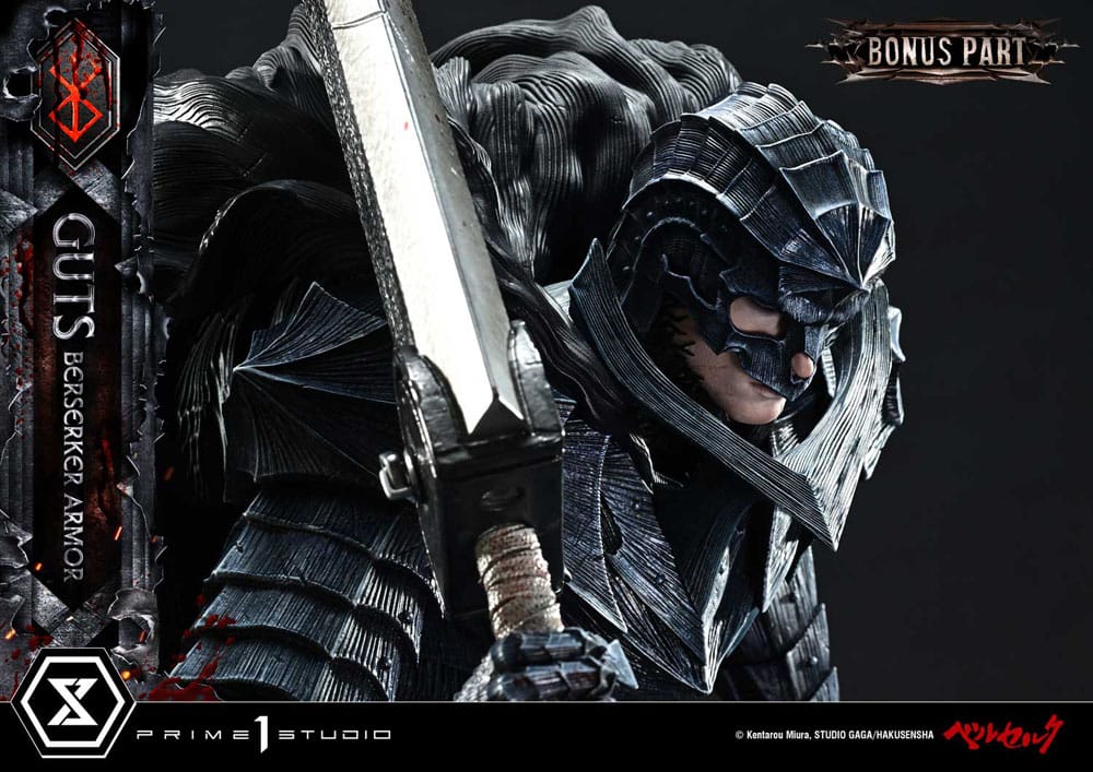 Berserk Ultimate Premium Masterline Series Statue 1/4 Guts, Berserker Armor Grunbeld vs. Guts Deluxe Bonus Version 94 cm Scalefiguren Yokina