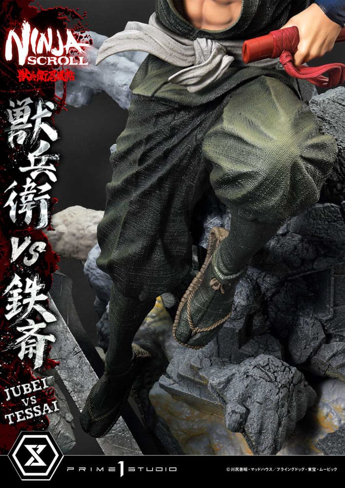 Ninja Scroll Ultimate Premium Masterline Series Statue 1/4 Jubei Versus Tessai 101 cm Scalefiguren Yokina
