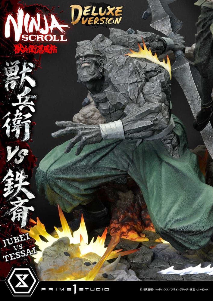 Ninja Scroll Ultimate Premium Masterline Series Statue 1/4 Jubei Versus Tessai Deluxe Bonus Version 101 cm Scalefiguren Yokina