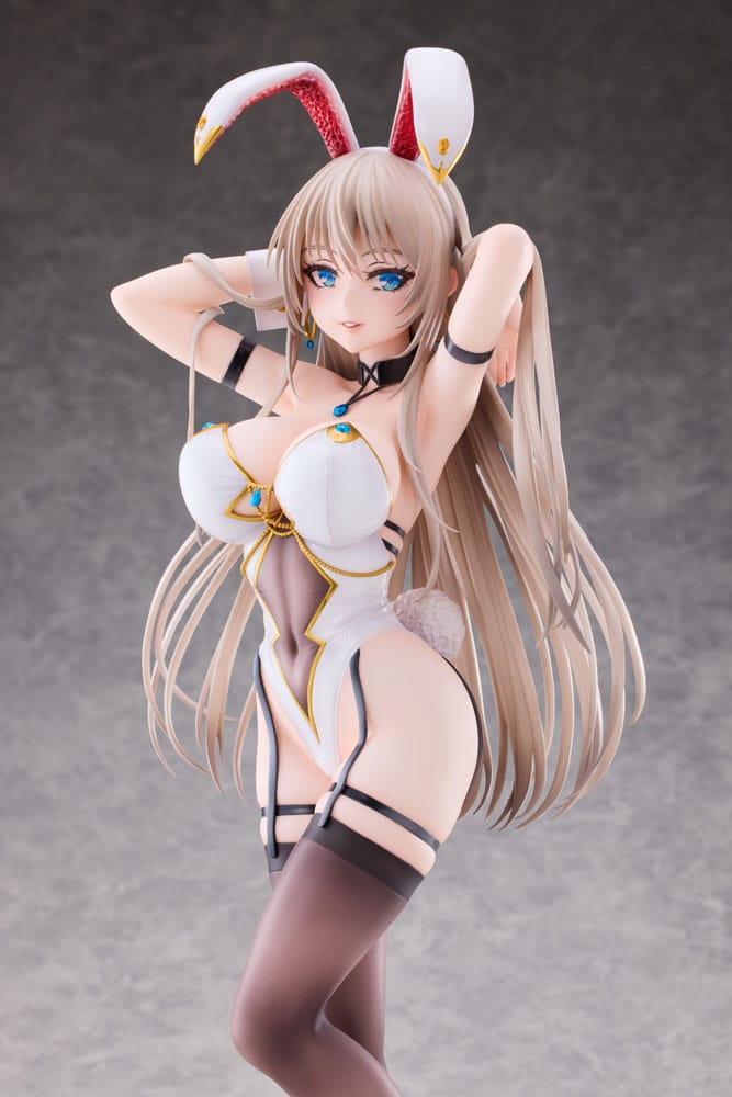 Original Character PVC Statue 1/4 White Bunny Onee-san Illustrated by sakiyamama Deluxe Ver. 43 cm Hentai Yokina