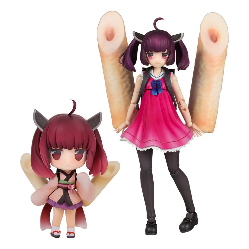 Tohoku Zunko Plastic Model Kit 1/12 Plafia Tohoku Kiritan Mini Figure Set 12 cm Figmas Yokina