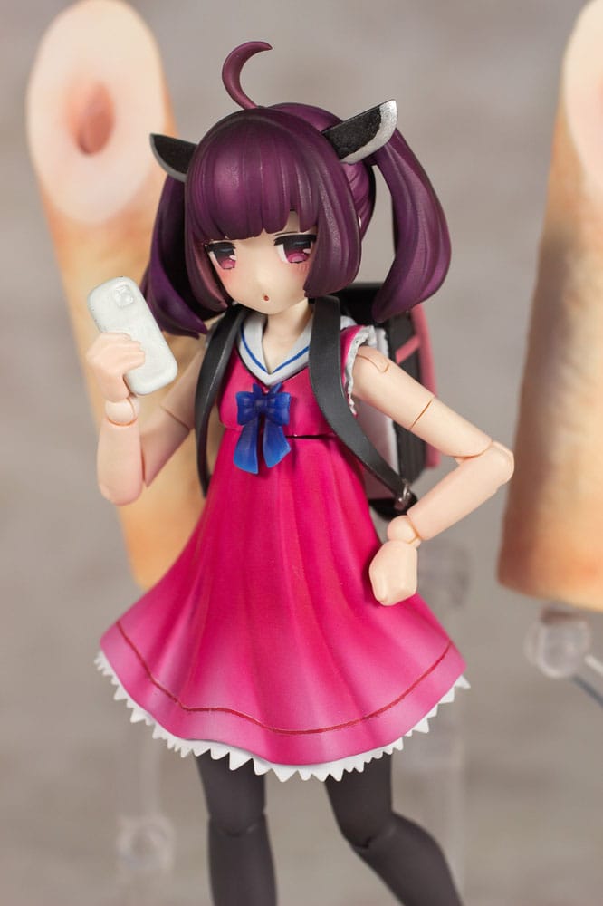 Tohoku Zunko Plastic Model Kit 1/12 Plafia Tohoku Kiritan Mini Figure Set 12 cm Figmas Yokina