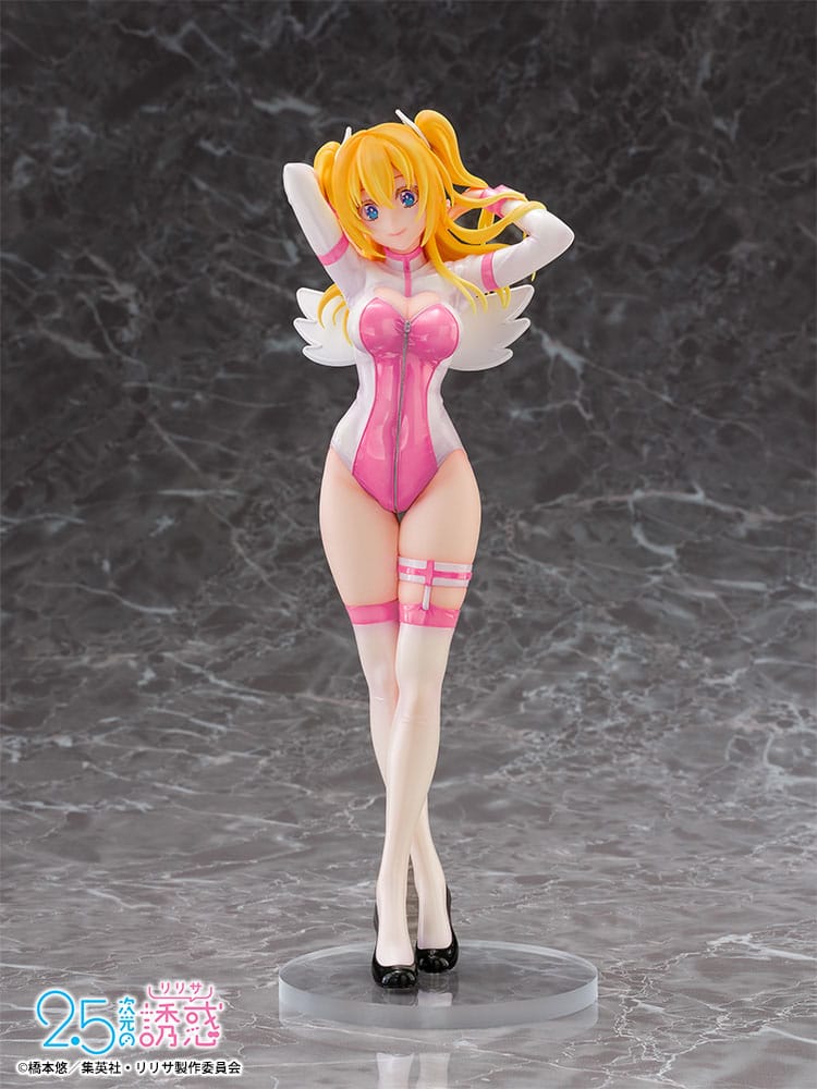 2.5 Dimensional Seduction PVC Statue 1/7 Liliel Angel School spin-off Training Suit/Ririsa 25 cm Scalefiguren Yokina