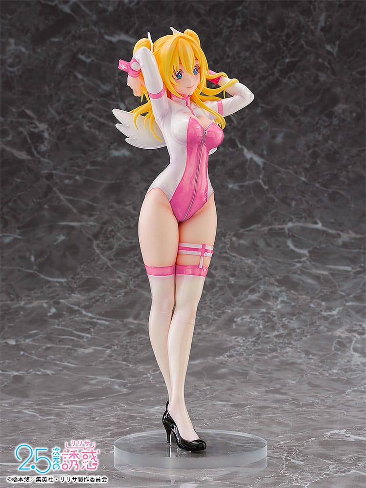 2.5 Dimensional Seduction PVC Statue 1/7 Liliel Angel School spin-off Training Suit/Ririsa 25 cm Scalefiguren Yokina