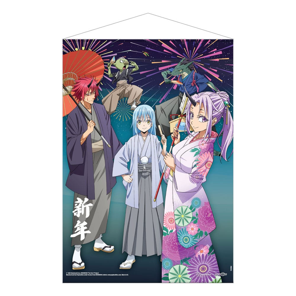 That Time I Got Reincarnated as a Slime Wandrolle New Year's Celebrations 50 x 70 cm Wandrolle Yokina