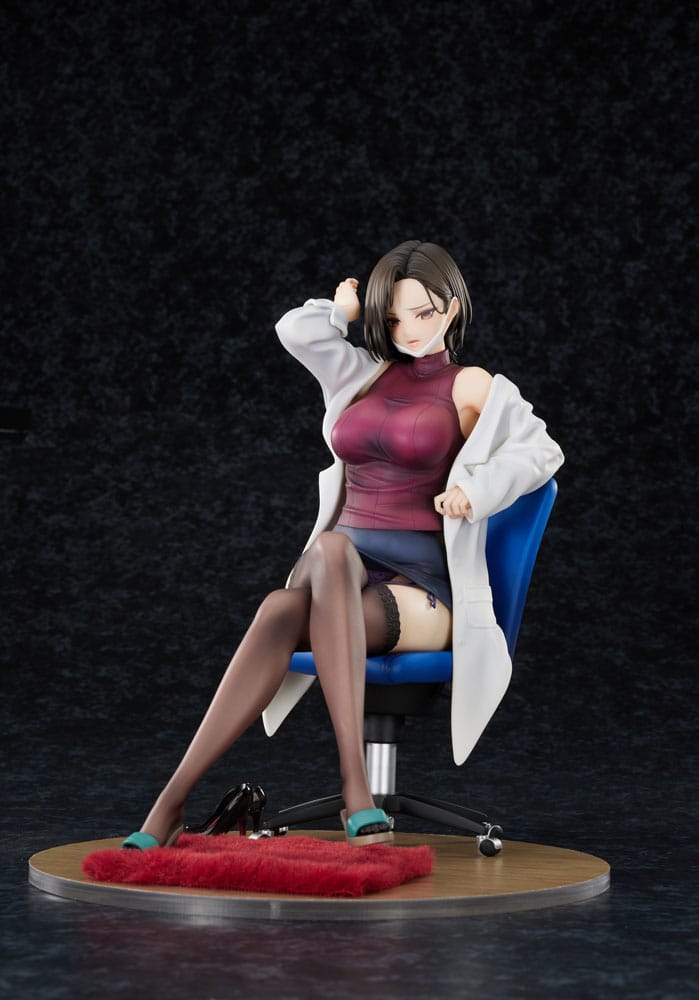 Original Character Statue 1/6 The Sulky School Nurse Illustrated by Keso Shirou 22 cm Hentai Yokina