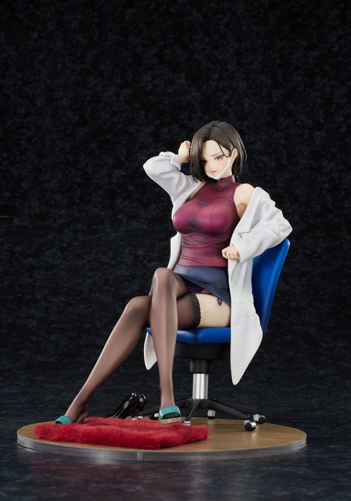 Original Character Statue 1/6 The Sulky School Nurse Illustrated by Keso Shirou 22 cm Hentai Yokina