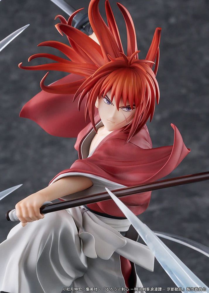 Rurouni Kenshin: Meiji Kenkaku Romantan Kyoto Douran PVC Statue 1/7 Kenshin Himura Souryusen Ver. 27 cm Scalefiguren Yokina
