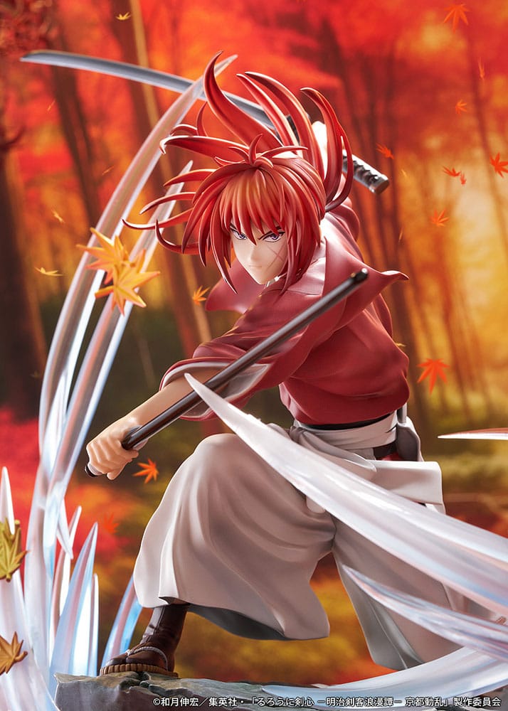Rurouni Kenshin: Meiji Kenkaku Romantan Kyoto Douran PVC Statue 1/7 Kenshin Himura Souryusen Ver. 27 cm Scalefiguren Yokina
