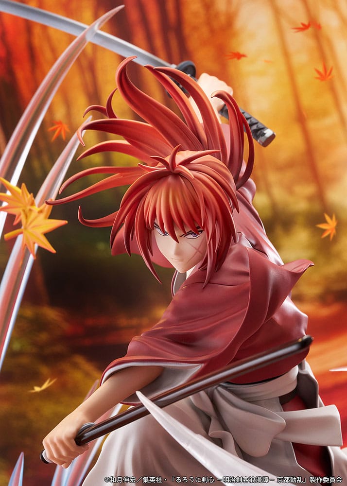 Rurouni Kenshin: Meiji Kenkaku Romantan Kyoto Douran PVC Statue 1/7 Kenshin Himura Souryusen Ver. 27 cm Scalefiguren Yokina