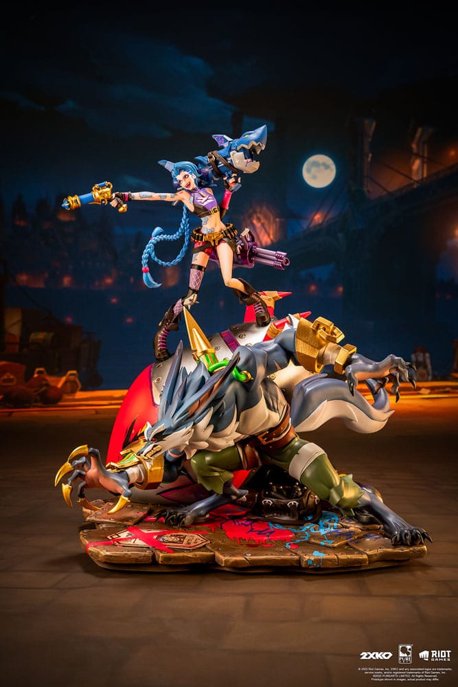 League of Legends Statue 1/10 2XKO Jinx & Warwick Diorama 37 cm Scalefiguren Yokina