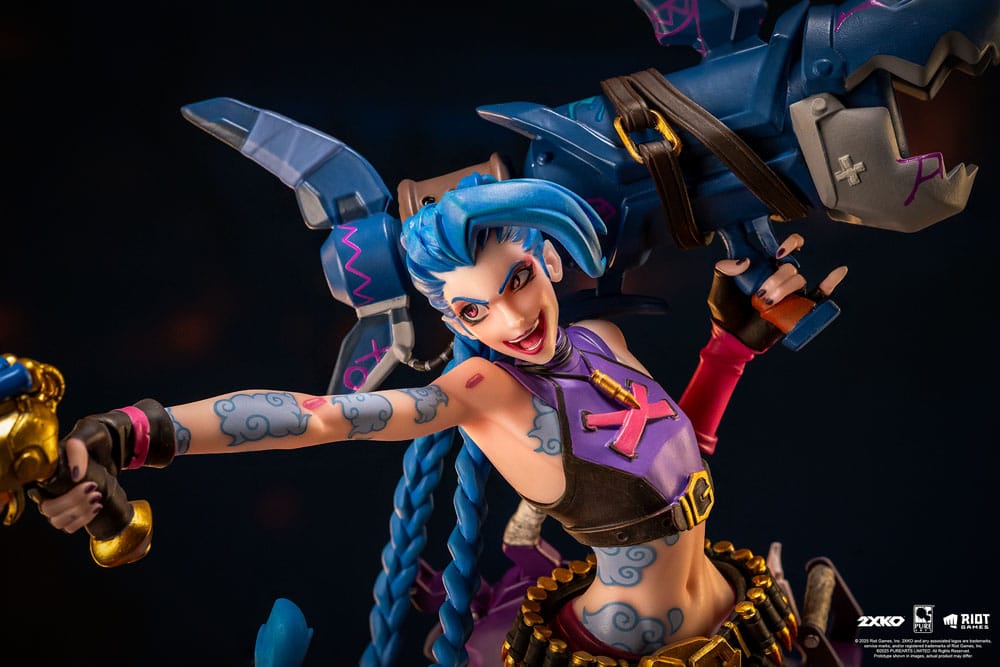 League of Legends Statue 1/10 2XKO Jinx & Warwick Diorama 37 cm Scalefiguren Yokina