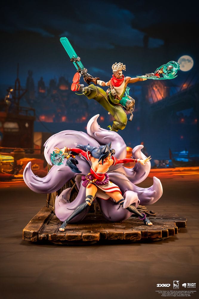 League of Legends Statue 1/10 2XKO Ekko & Ahri Diorama 30 cm Scalefiguren Yokina