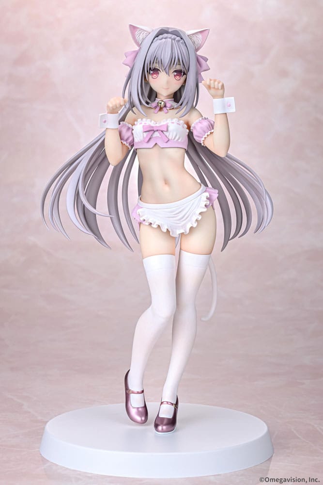 Tsuki ni Yorisou Otome no Sahou PVC Statue 1/6 Luna Sakurakouji Cat Maid Sakura Color Ver. 26 cm Hentai Yokina
