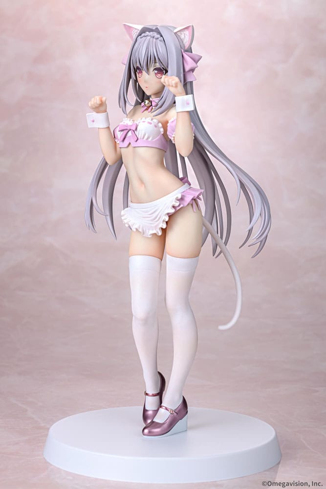 Tsuki ni Yorisou Otome no Sahou PVC Statue 1/6 Luna Sakurakouji Cat Maid Sakura Color Ver. 26 cm Hentai Yokina