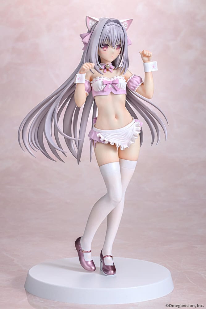 Tsuki ni Yorisou Otome no Sahou PVC Statue 1/6 Luna Sakurakouji Cat Maid Sakura Color Ver. 26 cm Hentai Yokina