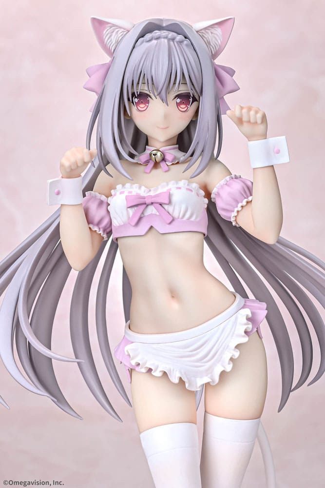 Tsuki ni Yorisou Otome no Sahou PVC Statue 1/6 Luna Sakurakouji Cat Maid Sakura Color Ver. 26 cm Hentai Yokina