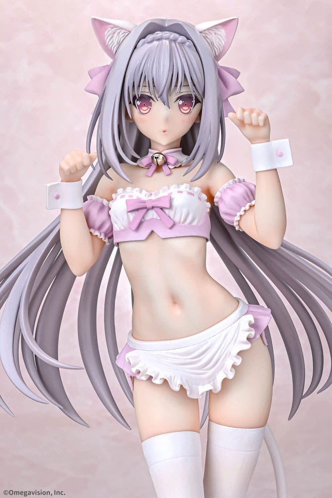 Tsuki ni Yorisou Otome no Sahou PVC Statue 1/6 Luna Sakurakouji Cat Maid Sakura Color Ver. 26 cm Hentai Yokina