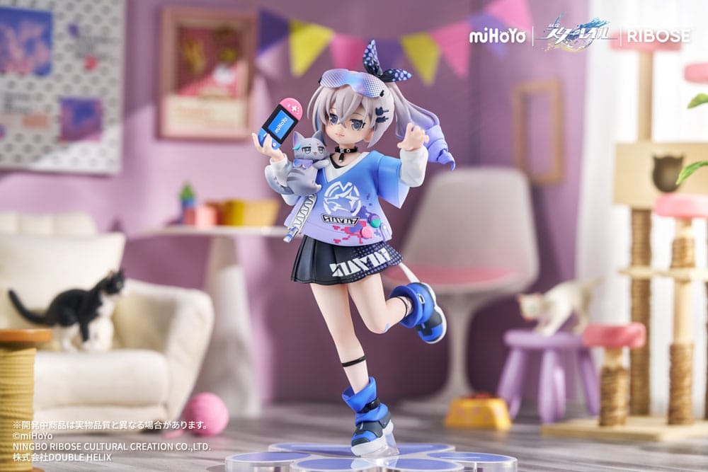 Honkai: Star Rail Rise Up Little Cat Series PVC Statue Silver Wolf Ver. 19 cm Prizefiguren Yokina