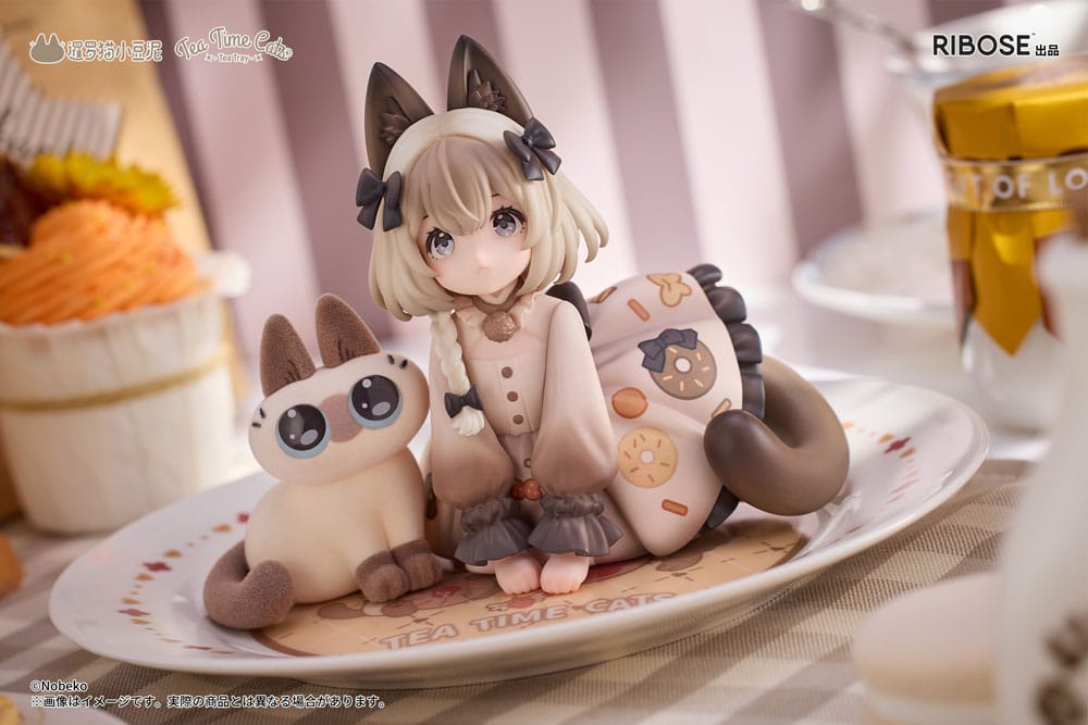 Decorated Life Collection PVC Statue Tea Time Cats x Siamese Cat Azuki-san Friendship Collaboration Exclusive Set 18 cm Prizefiguren Yokina