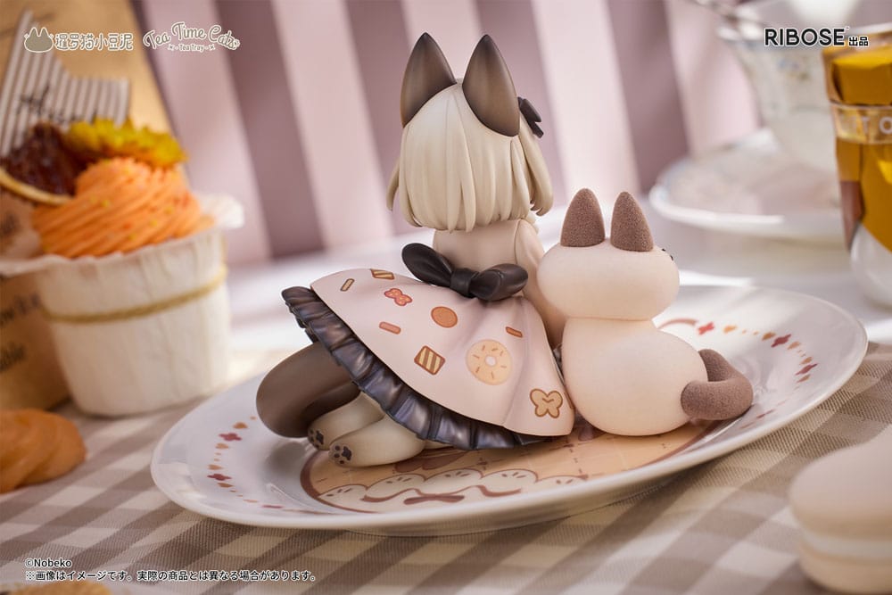 Decorated Life Collection PVC Statue Tea Time Cats x Siamese Cat Azuki-san Friendship Collaboration Exclusive Set 18 cm Prizefiguren Yokina