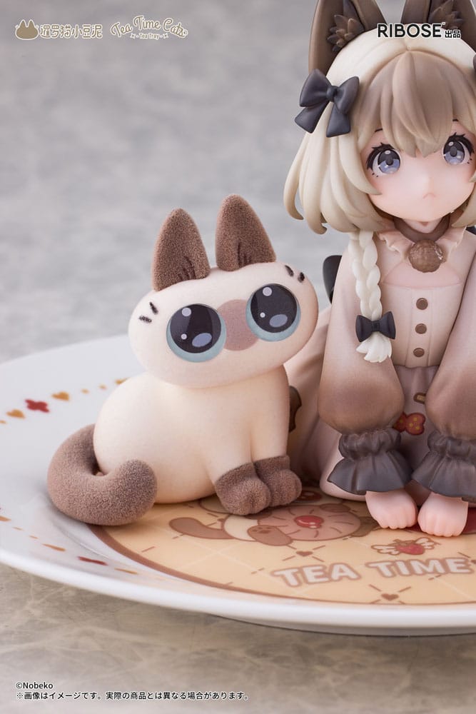 Decorated Life Collection PVC Statue Tea Time Cats x Siamese Cat Azuki-san Friendship Collaboration Exclusive Set 18 cm Prizefiguren Yokina
