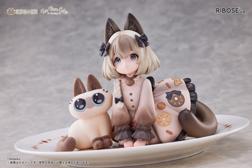Decorated Life Collection PVC Statue Tea Time Cats x Siamese Cat Azuki-san Friendship Collaboration Exclusive Set 18 cm Prizefiguren Yokina