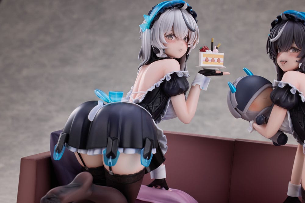 Snowbreak Containment Zone PVC Statuen 2er-Pack 1/6 Cherno & Meursault Apprentice Maid Ver. Deluxe Edition 19 cm Scalefiguren Yokina