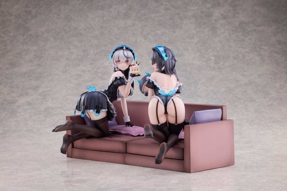 Snowbreak Containment Zone PVC Statuen 2er-Pack 1/6 Cherno & Meursault Apprentice Maid Ver. Deluxe Edition 19 cm Scalefiguren Yokina
