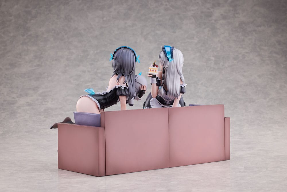 Snowbreak Containment Zone PVC Statuen 2er-Pack 1/6 Cherno & Meursault Apprentice Maid Ver. Deluxe Edition 19 cm Scalefiguren Yokina