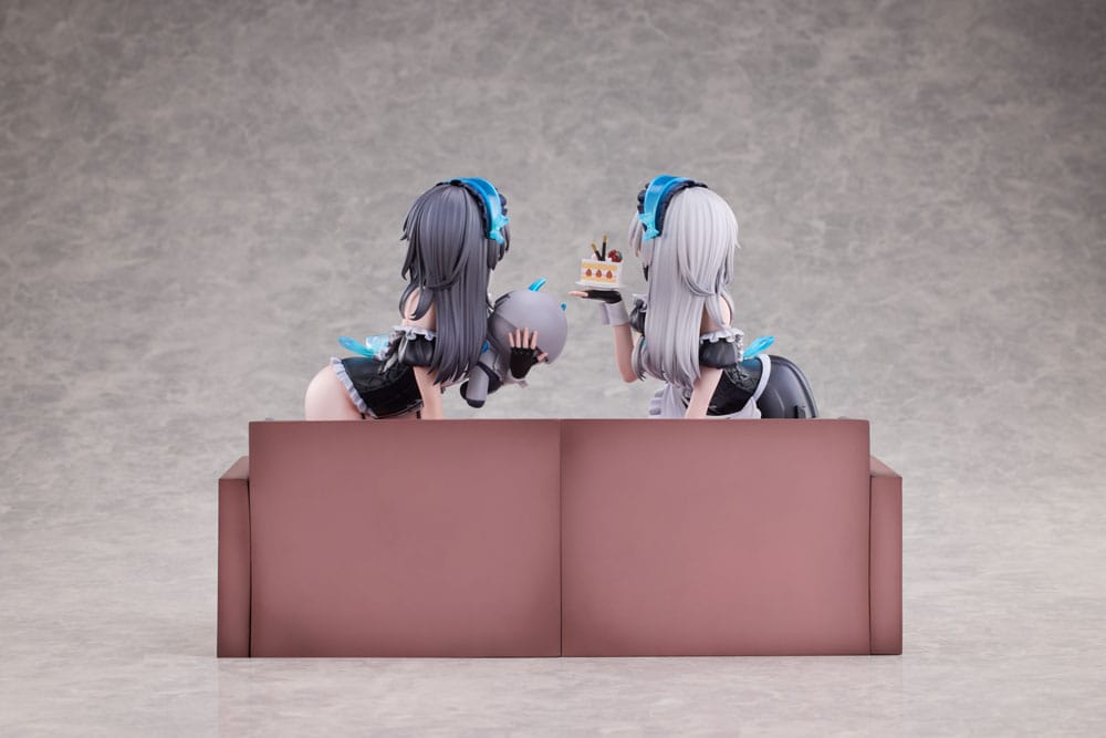 Snowbreak Containment Zone PVC Statuen 2er-Pack 1/6 Cherno & Meursault Apprentice Maid Ver. Deluxe Edition 19 cm Scalefiguren Yokina