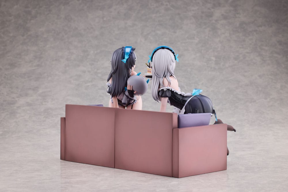 Snowbreak Containment Zone PVC Statuen 2er-Pack 1/6 Cherno & Meursault Apprentice Maid Ver. Deluxe Edition 19 cm Scalefiguren Yokina