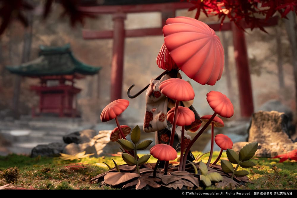The Mushroom Girls PVC Statue 1/1 No.6 Marasmius Haematocephalus 23 cm Scalefiguren Yokina