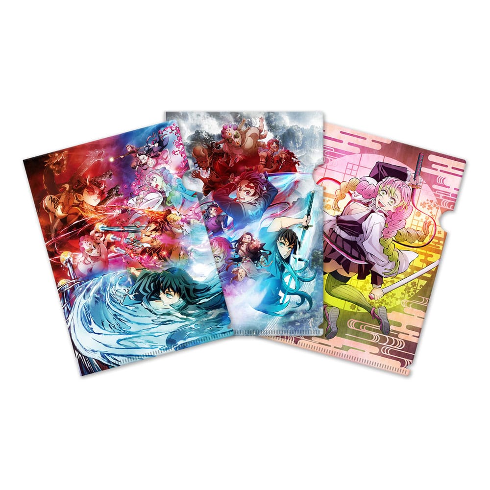 Demon Slayer: Kimetsu no Yaiba Klarsichthüllen 3er-Set 01 Klarsichthüllen Yokina
