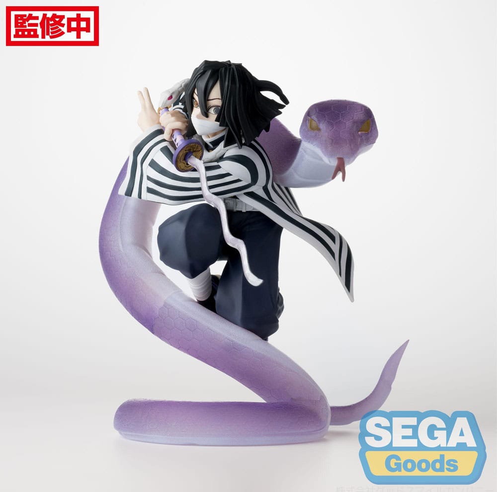 Demon Slayer: Kimetsu no Yaiba Xross Link Anime PVC Statue Obanai Iguro Hashira Training Arc 14 cm Prizefiguren Yokina